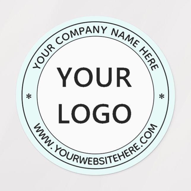 Your Logo Name Website Stamp Design Colours Labels (Design 1)