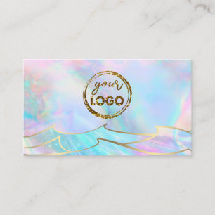 your logo ocean waves design business card