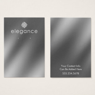 Your Logo on Faux Silver Earring Holder Display