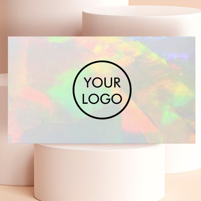 your logo on opal photo business card (Creator Uploaded)