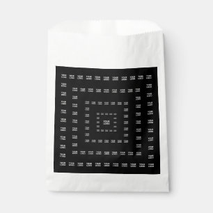 Your Logo or Any Design/Image Square Pattern Favour Bags