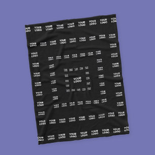 Your Logo or Any Design/Image Square Pattern Fleece Blanket