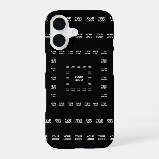 Your Logo or Any Design/Image | Square Pattern  iPhone 16 Case (Back)