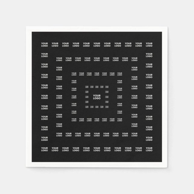 Your Logo or Any Design/Image | Square Pattern  Napkin (Front)