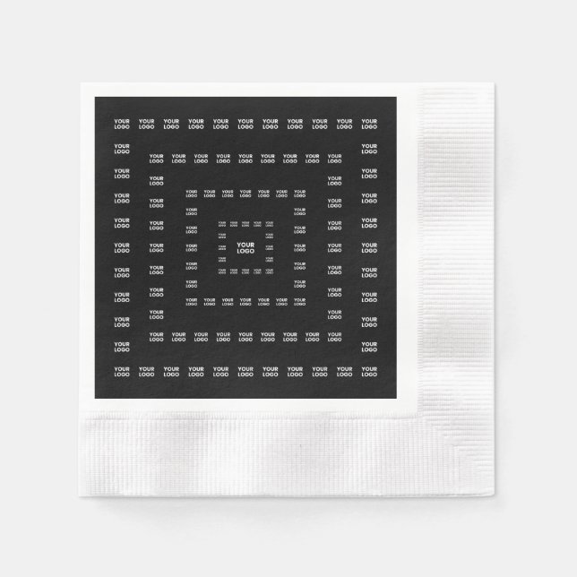 Your Logo or Any Design/Image | Square Pattern  Napkin (Front)