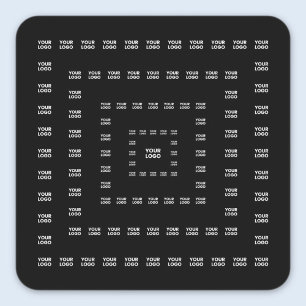 Your Logo or Any Design/Image   Square Pattern  Square Sticker