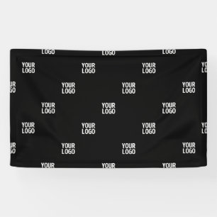 Your Logo or Any Image Diagonal Stripes Banner