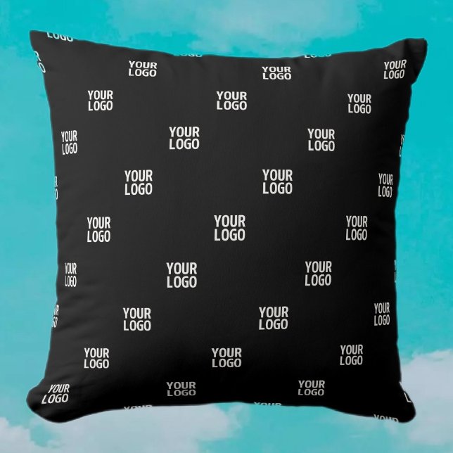 Your Logo or Any Image | Diagonal Stripes  Cushion (Creator Uploaded)