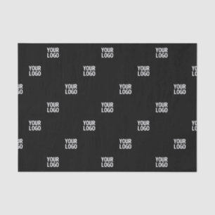 Your Logo or Any Image Diagonal Stripes Tissue Paper