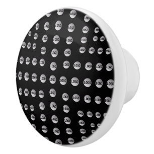 Your Logo or Any Image   Unique Modern Pattern  Ceramic Knob