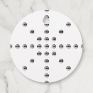 Your Logo or Any Uploaded Image Star Pattern Favour Tags
