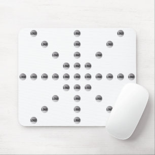 Your Logo or Any Uploaded Image   Star Pattern  Mouse Mat