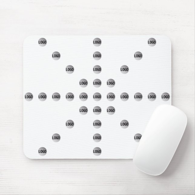 Your Logo or Any Uploaded Image | Star Pattern  Mouse Mat (With Mouse)