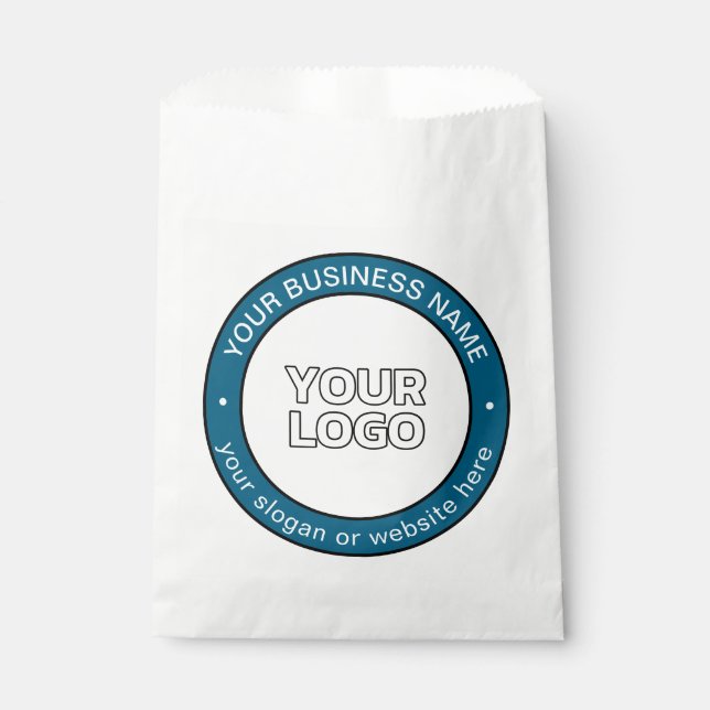 Your Logo or Design & Customisable Circular Text Favour Bags (Front)