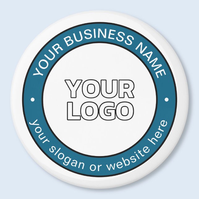 Your Logo or Design & Customisable Circular Text Magnet (Creator Uploaded)