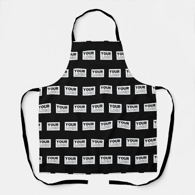 Your Logo or Design | Editable Colour Background  Apron (Front)
