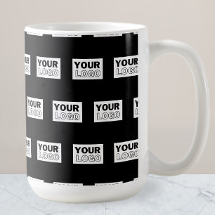Your Logo or Design   Editable Colour Background  Coffee Mug