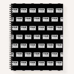 Your Logo or Design   Editable Colour Background  Notebook