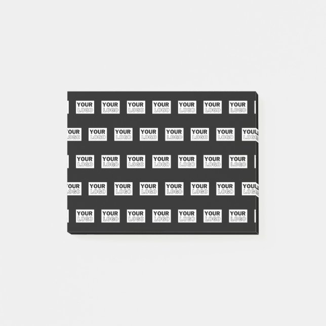 Your Logo or Design | Editable Colour Background  Post-it Notes (Front)
