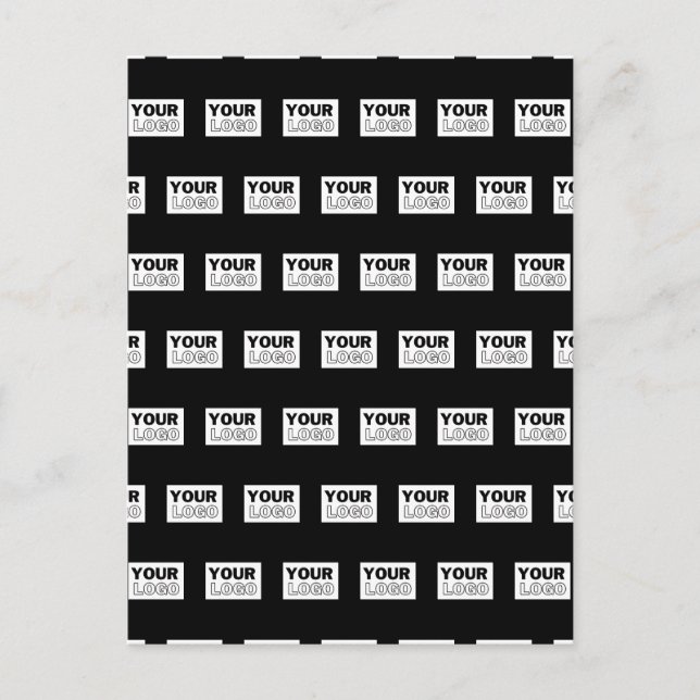 Your Logo or Design | Editable Colour Background  Postcard (Front)