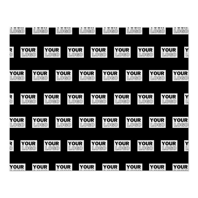 Your Logo or Design | Editable Colour Background  Poster (Front)