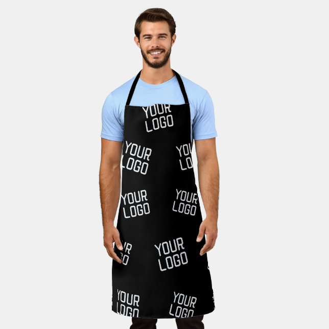 Your Logo or Image | Randomised Looking Template Apron (Worn)