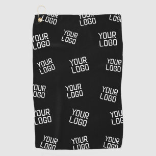 Your Logo or Image Randomised Looking Template Golf Towel