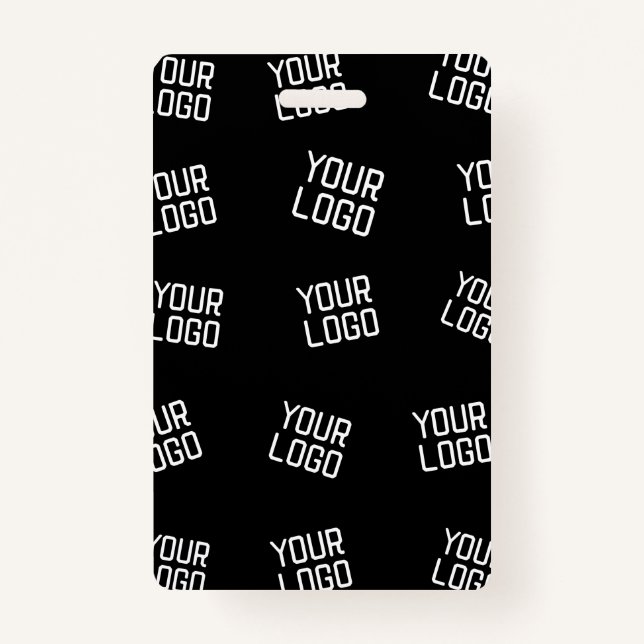 Your Logo or Image | Randomised Looking Template ID Badge (Front)