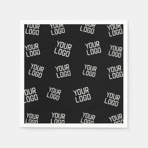 Your Logo or Image   Randomised Looking Template Napkin