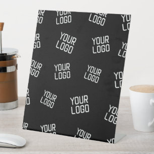 Your Logo or Image Randomised Looking Template Pedestal Sign