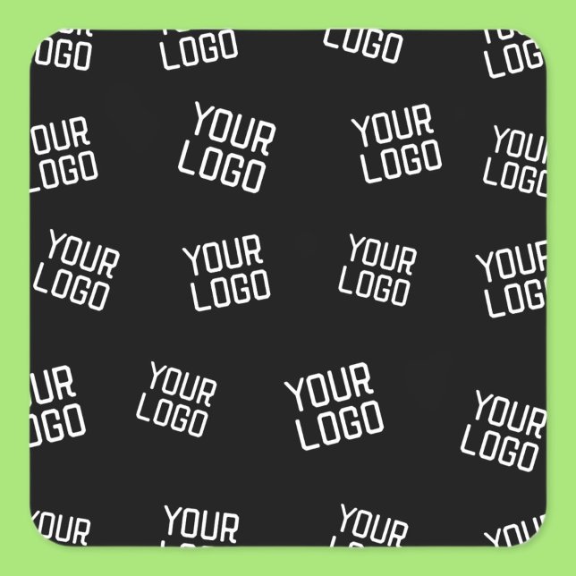 Your Logo or Image | Randomised Looking Template Square Sticker (Creator Uploaded)