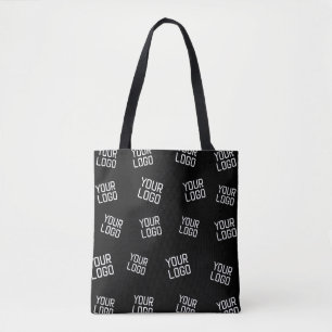 Your Logo or Image   Randomised Looking Template Tote Bag