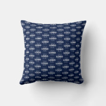 Your Logo or Image Repeating Pattern | Navy Blue