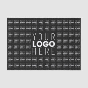 Your Logo or Image Tiled Pattern Large Centre Logo Tissue Paper