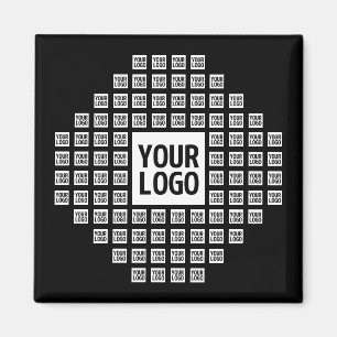 Your Logo or Image Unique Modern Pattern Magnet