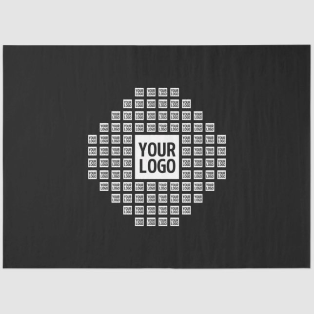 Your Logo or Image | Unique Modern Pattern Tissue Paper (Front)