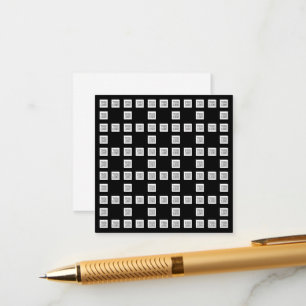 Your Logo or Image Unique Repeating Pattern Enclosure Card