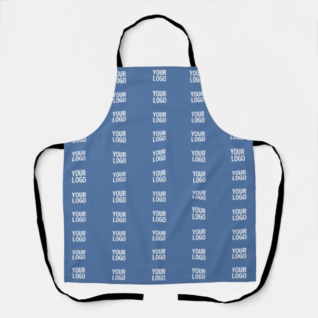 Your Logo or Image  | Vertical Stripes Pattern  Apron (Front)