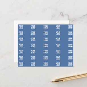 Your Logo or Image    Vertical Stripes Pattern  Postcard