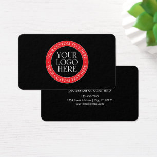 Your Logo or other Image   Black Red & White