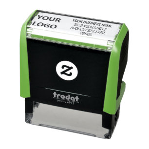 Your Logo or Photo Address Stamp Example