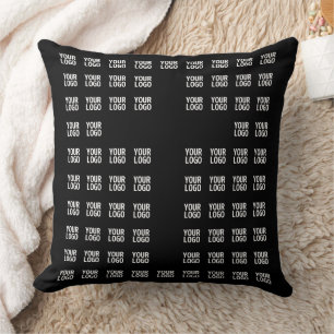 Your Logo or Uploaded Image   Cross Pattern  Cushion