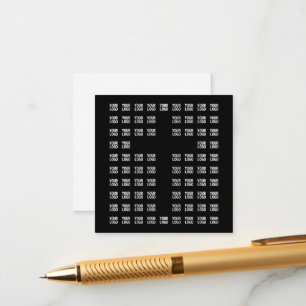 Your Logo or Uploaded Image   Cross Pattern  Enclosure Card