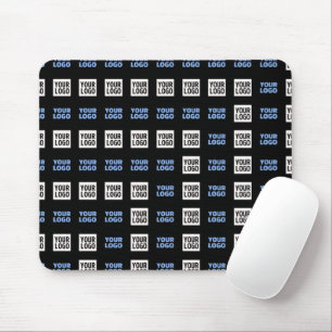 Your Logo or Uploaded Image Geometric Pattern Mouse Mat