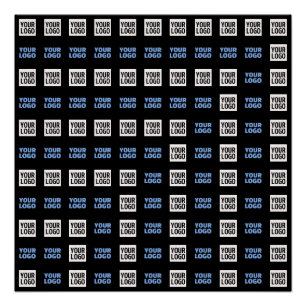 Your Logo or Uploaded Image   Geometric Pattern  Poster