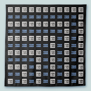 Your Logo or Uploaded Image   Geometric Pattern  Tapestry