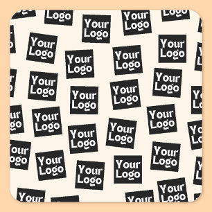 Your Logo/other Uploaded Image Random Placement Square Sticker