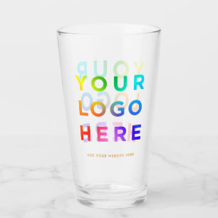 Your Logo Personalized Beer glasses 16oz Any color