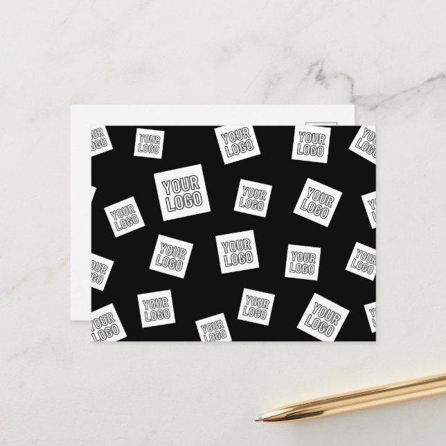 Your Logo, Photo or other Image | Random Placement Postcard (Front/Back In Situ)