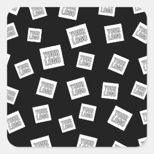Your Logo, Photo or other Image   Random Placement Square Sticker